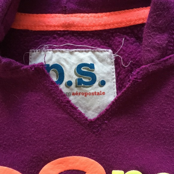 p.s. from Aeropostale size 6 hooded sweatshirt - Picture 6 of 6